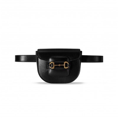 GUCCI HORSEBIT 1955 HALF CIRCLE WAIST BAG 760198 (16*13*6.5cm)